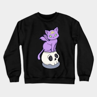 Spooky Kitty Halloween Crewneck Sweatshirt